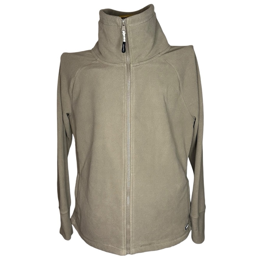 Calvin Klein Performance Taupe Full-Zip Teddy Jacket